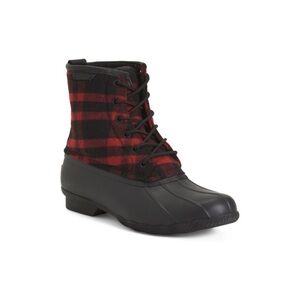 Sperry Men's Wool Buffalo Plaid Duck Boots
